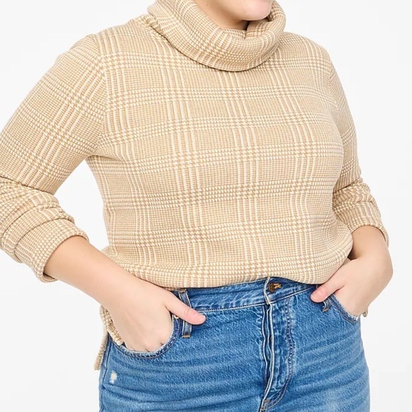 J. Crew Long-Sleeve Funnelneck Pullover Sweater Style H1549 Size XXL NWT - Picture 2 of 7